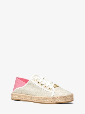 Libby Logo Jacquard Collapsible-Heel Sneaker