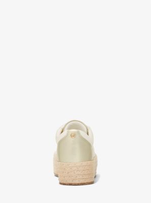Michael Kors ☆ Libby Sneaker Women's ☆ マイケルコース Michael Kors LIBBY Cotton Canvas Espadrille Platform