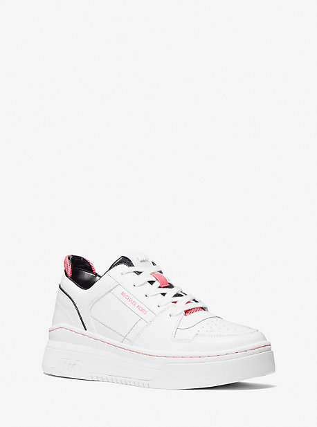 Lexi Leather and Two-Tone Mesh Sneaker | Michael Kors Lexi Leather and Two-Tone Mesh Sneaker | Michael Kors
