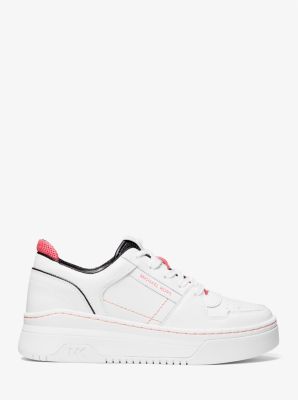 Lexi Leather and Two-Tone Mesh Sneaker