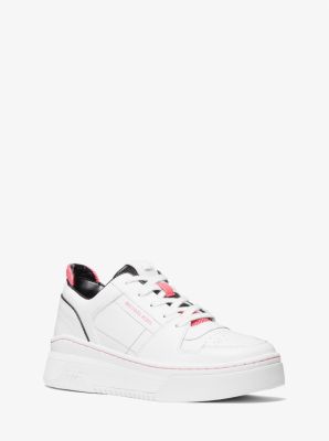 Lexi Leather and Two-Tone Mesh Sneaker