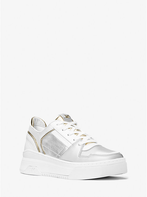 Lexi Two-Tone Leather Sneaker | Michael Kors