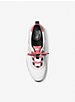 Pippin Two-Tone Logo and Leather Trainer image number 3