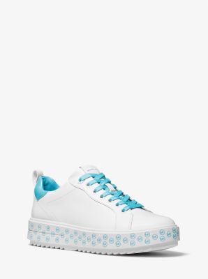 Emmett Logo Charm Leather Trainer