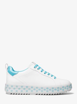 Emmett Logo Charm Leather Trainer