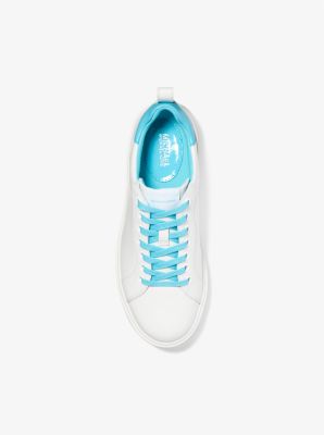 Emmett Logo Charm Leather Trainer