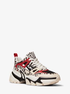 Michael kors animal store print tennis shoes