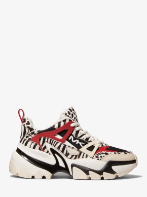 Emmett Strap Lace-up Sneaker In Crimson