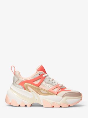 Nick Mixed-Media Trainer in SFTPNK MULTI | Michael Kors
