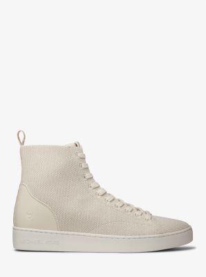 Edie Metallic Knit High-Top Sneaker