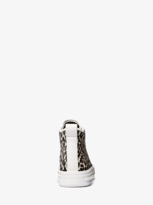 Evy Leopard Print Calf Hair High-Top Sneaker image number 2