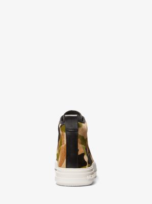 Evy Camouflage Print Calf Hair High-Top Sneaker image number 2