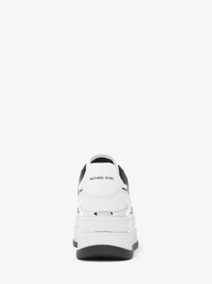 Hayes Two-Tone Leather Platform Sneaker