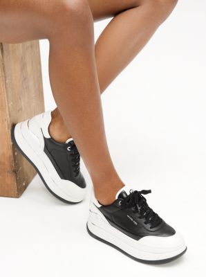 Hayes Two-Tone Leather Platform Sneaker image number 4