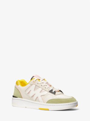 Rebel Color Block Leather and Mesh Sneaker