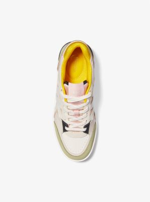 Sneaker Rebel in pelle e mesh color block image number 3