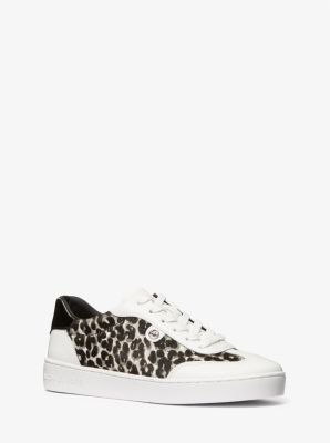 Sneaker Scotty in pelle effetto cavallino leopardata image number 0