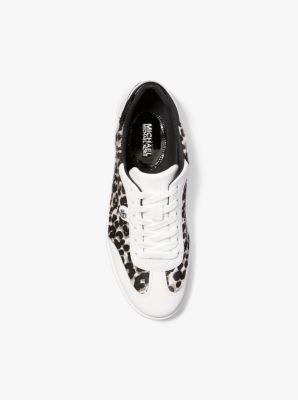 Scotty Leopard Print Calf Hair Sneaker | Michael Kors