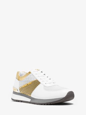 allie metallic leather sneaker
