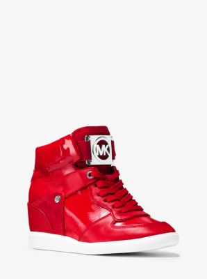 michael kors sneakers red