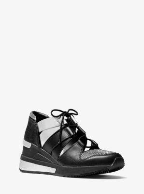 Beckett Chain-Mesh and Leather Sneaker | Michael Kors