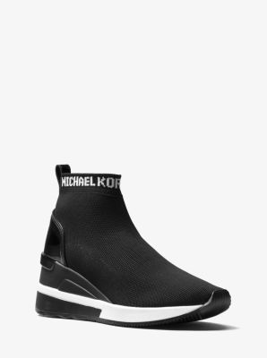 Skyler Logo Stretch-Knit Sock Sneaker 