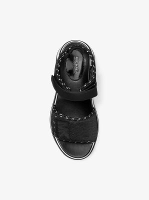 michael michael kors barlow mesh and scuba sport sandal
