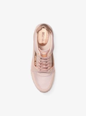 Billie Leather and Canvas Trainer