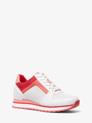 red michael kors trainers