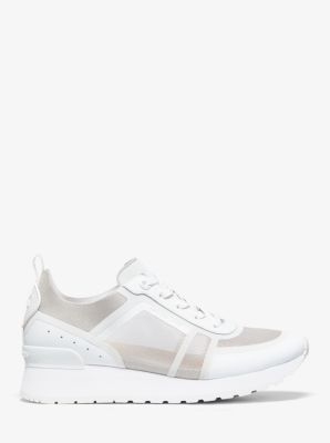 Eddy Nylon and Leather Trainer