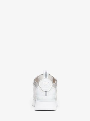 Eddy Nylon and Leather Trainer