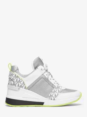 Georgie Logo Mixed-Media Trainer