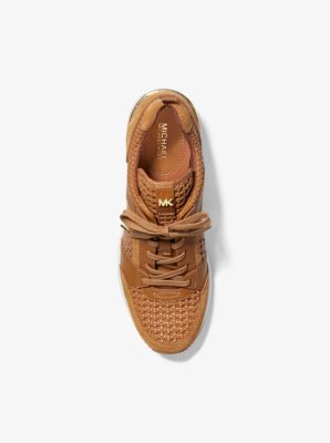 Mk georgie woven leather 2024 trainer