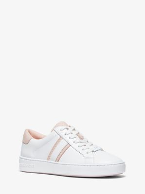 irving calf hair and mesh stripe sneaker