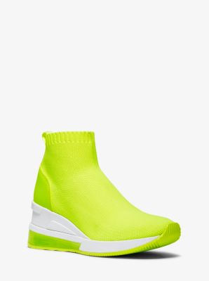neon green sock sneakers