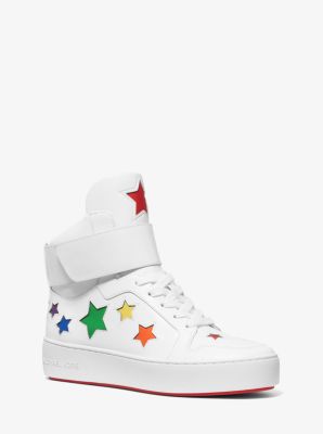 michael kors high top sneakers white