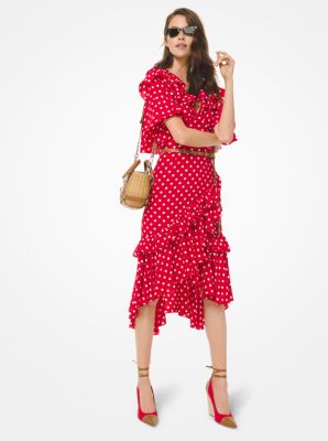 Michael kors red on sale polka dot dress