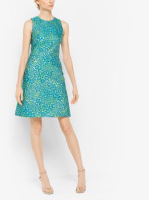 Michael kors 2024 luxe teal dress