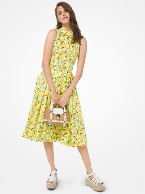 michael kors shirt dress yellow