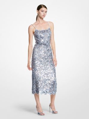 Michael kors cheap floral sequin dress