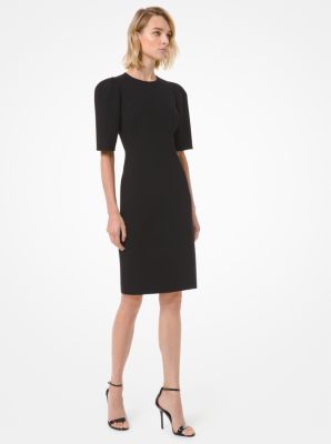 Stretch Bouclé Puff-Sleeve Sheath Dress | Michael Kors