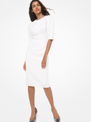 michael kors white long sleeve dress