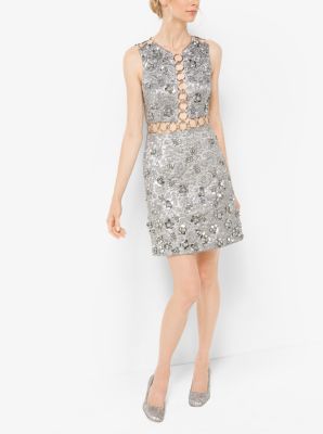 Michael kors 2024 floral embroidered dress