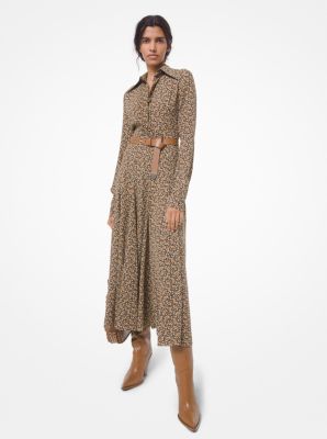 michael kors georgette shirtdress