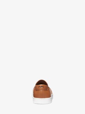 Michael kors brown slip cheap on sneakers