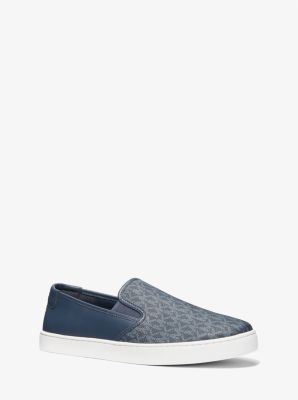 Cal Logo and Leather Slip-On Sneaker