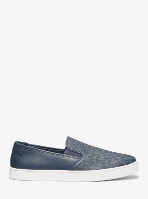Leather slip-on sneakers