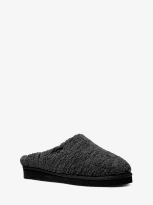 Michael Kors Seb Faux Shearling Slipper In Black