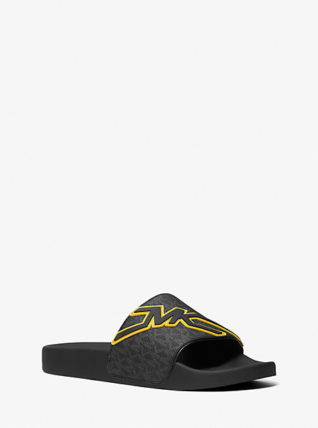 Michael Kors Dawson Logo Slide Sandal In Black