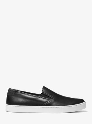 Slip on leather on sale sneakers